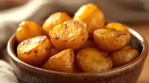 roasted potatoes on bowl