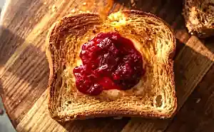 sourdough toast, butter or jam