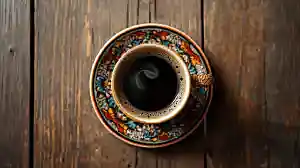 americano cafe on art cup